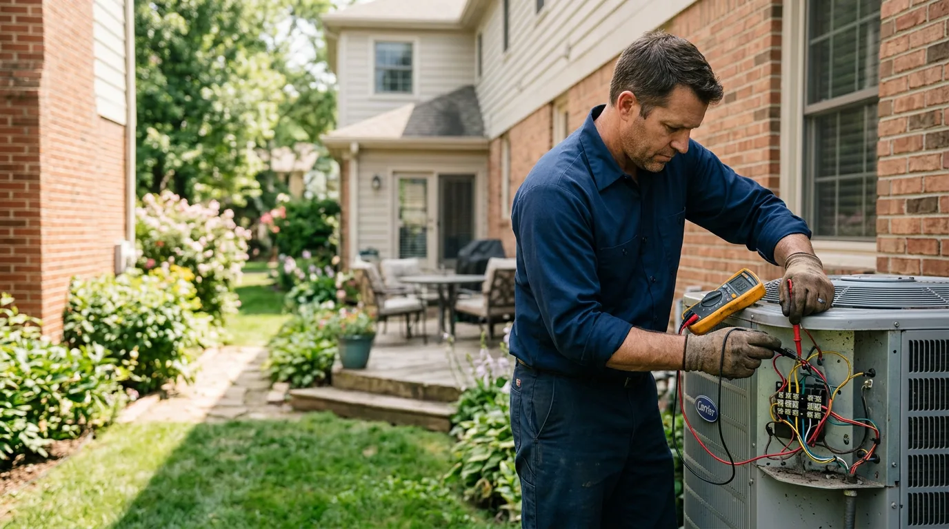 HVAC technician working near Dalhart, TX